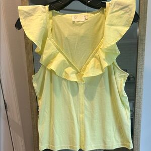 Nation LTD Lemon Ruffled Blouse